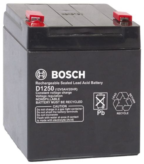 Bosch D1250 Battery, 12V, 5 AH D1250 by Bosch