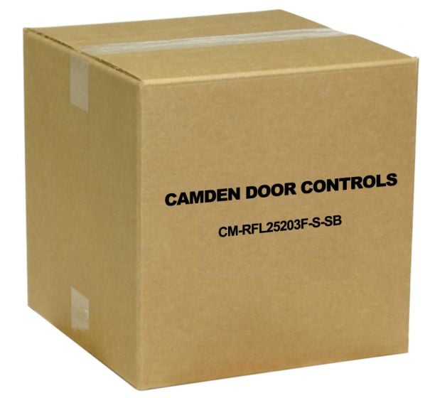 Camden Door Controls CM-RFL25203F-S-SB Lazerpoint RF 915Mhz Wireless Switch Kit Includes CM-2520/3F, CM-53, CM-TX-9, Satin Brass Finish (US4 / 606) CM-RFL25203F-S-SB by Camden Door Controls