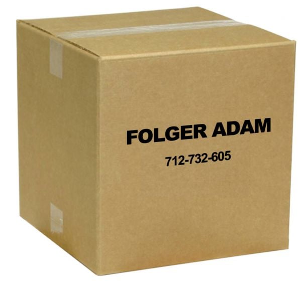 Folger Adam 712-732-605 Electric Strike Faceplate in Bright Brass Finish 712-732-605 by Folger Adam