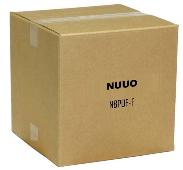 Nuuo N8POE-F 8 Port PoE, 124 Watts, 2 Ports 10/1000 Mbps, 2 Ports SPF Fiber, Unmanaged N8POE-F by Nuuo