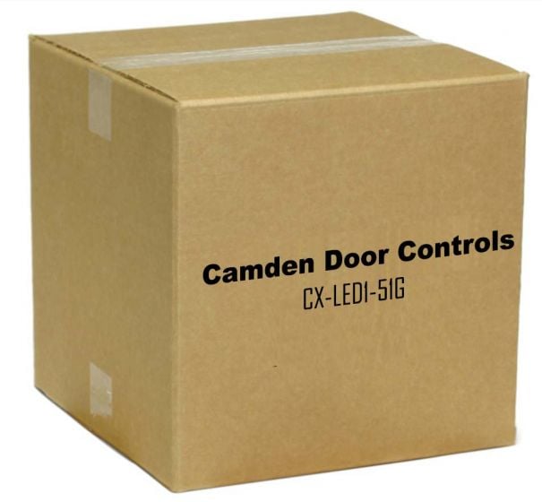 Camden Door Controls CX-LED1-51G Single Gang, LED, Blank, 12/28 VDC, Green LED, Mounted In Faceplate, 'OCCUPIED WHEN LIT' CX-LED1-51G by Camden Door Controls