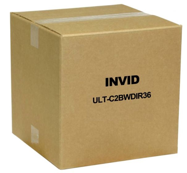 InVid ULT-C2BWDIR36 1080p TVI Outdoor Mini Bullet Camera, 3.6mm Lens ULT-C2BWDIR36 by InVid