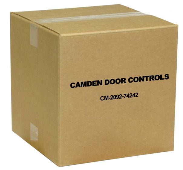 Camden Door Controls CM-2092-74242 Key Switch, (2) DPDT Maintained, (2) Amber 24V (3 Wire) LED Mounted on Faceplate CM-2092-74242 by Camden Door Controls