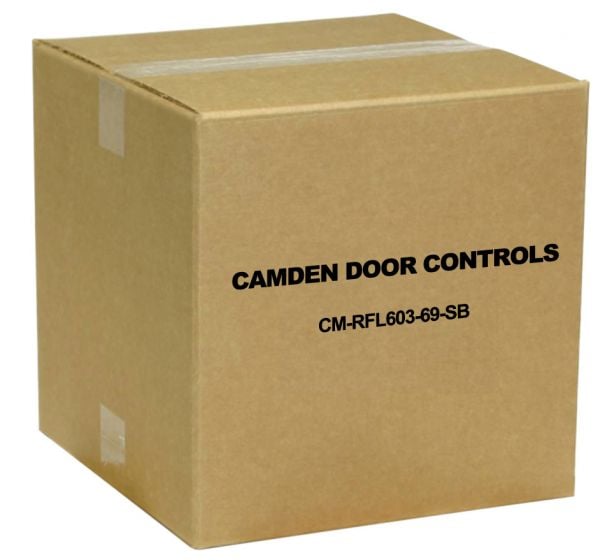 Camden Door Controls CM-RFL603-69-SB Lazerpoint RF 915Mhz Wireless Switch Kit Includes CM-60/3, CM-69S, CM-TX-9, Satin Brass Finish (US4 / 606) CM-RFL603-69-SB by Camden Door Controls