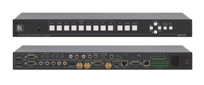 Kramer VP-771-110V 9–Input ProScale Presentation Switcher/Scaler with Speaker Outputs VP-771-110V by Kramer