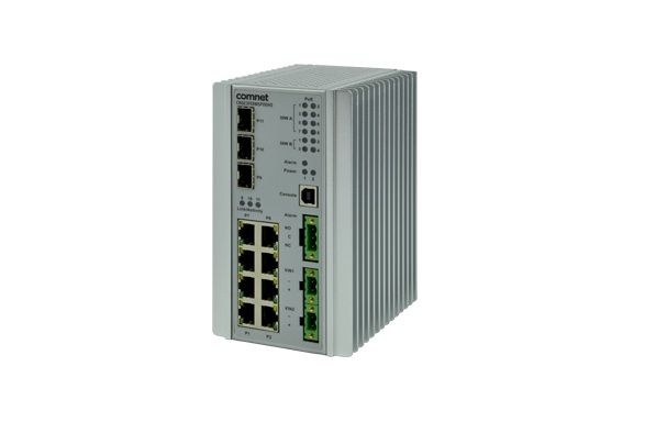 Comnet CNGE3FE8MS Industrially Hardened 11 Port Managed Ethernet Switch CNGE3FE8MS by Comnet