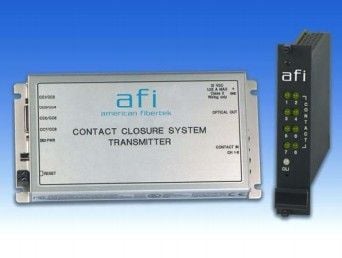 American Fibertek RX-499-ST Dual Alarm Contact Closure 2 Way Rack Card Tx Multi-mode RX-499-ST by American Fibertek