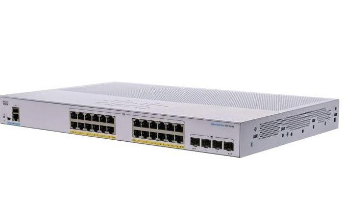 Pelco CBS350-24FP-4G-NA 28-Port Gigabit Managed Switch (24 PoE+ budget 370W; 4 Gigabit SFP) - NA CBS350-24FP-4G-NA by Pelco