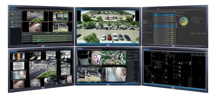 Pelco E1-OPS-WKS6 VideoXpert Enterprise Work Station with 6 monitors E1-OPS-WKS6 by Pelco