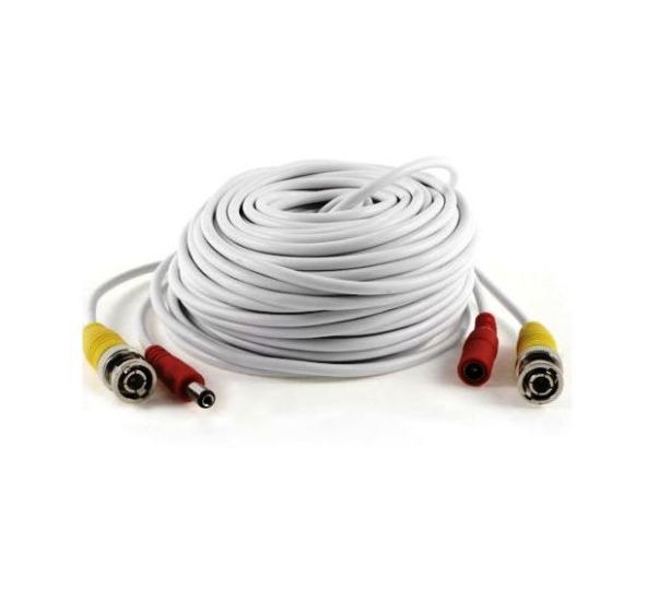 Cantek CT-W-VP100HD-W-V2 Pre-Made HD-CVI, HD-TVI, AHD Cable Support, White, 100 Feet CT-W-VP100HD-W-V2 by Cantek