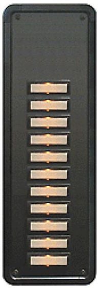 Alpha TBM11B 11 Button Only Panel Flush, Brown TBM11B by Alpha