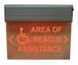 Alpha RSN7090NY 120V Lighted Area of Rescue Sign, Red, Single Sided RSN7090NY by Alpha