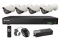 Vitek VT-TH5KT816TB-2 8 Channel 4-IN-1 (TVI/AHD/CVI/CVBS) DVR, 16TB with 4 x 5 Megapixel Bullet Cameras, 2.8mm Lens VT-TH5KT816TB-2 by Vitek