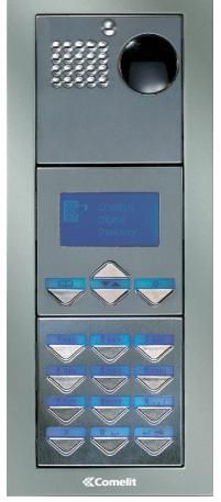 Comelit PVDF Powercom Video Flush Mount Digital Keypad with Name Directory Entry Panel Kit PVDF by Comelit