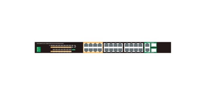 InVid VIS-GIGPOE24-2+ 24 Ports Gigabit PoE Ethernet Switch VIS-GIGPOE24-2+ by InVid