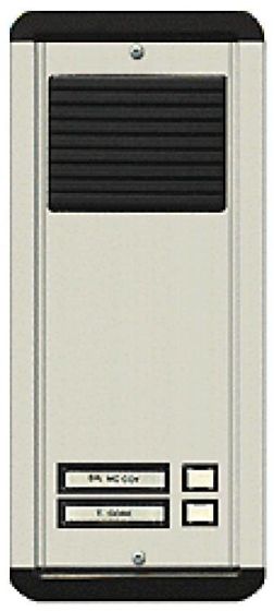 Alpha AM612-02S 2 Plastic Button L/S Panel, Surface, Aluminum AM612-02S by Alpha