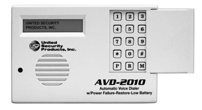 United Security Products AVD-2010 Auto Voice Dialer with PLS, PRS & Low Battery Indicator, AC-2P Included AVD-2010 by United Security Products