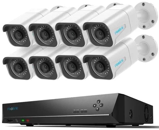 Reolink 16 Channel 12MP NVR System with 8x 12MP Bullet PoE Camera 