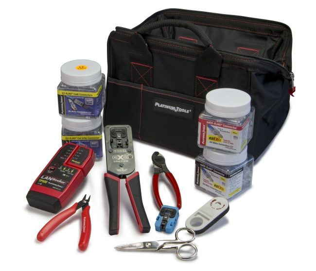 Platinum Tools 90149 EXO Deluxe Termination & Test Kit Box 90149 by Platinum Tools