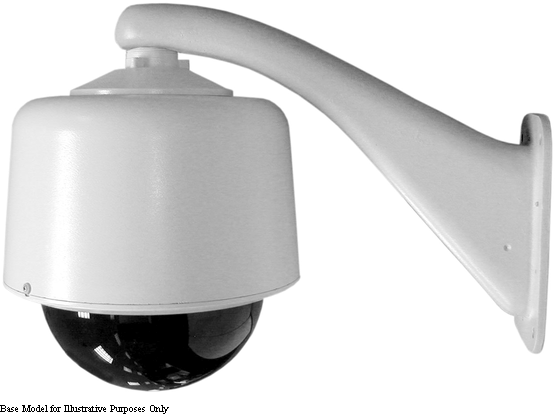 Pelco DF8-PG-0 Gray 8 Inch Fixed Pendant Housing with Smoked Window DF8-PG-0 by Pelco
