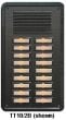 Alpha TT18-2B 18 Button Entry Panel, Brown with Flush Back Box Included TT18-2B by Alpha