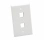 Platinum Tools 602WH-25 Standard 2-Port Wall Plate, White, 25-Pack 602WH-25 by Platinum Tools