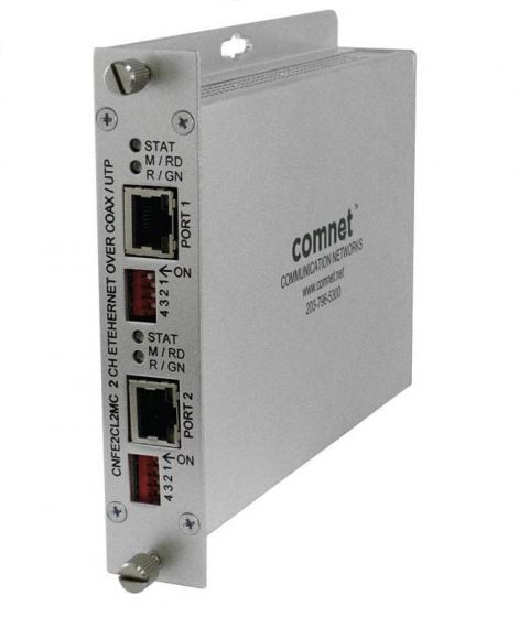 Comnet CNFE2CL2MC 2 Ethernet Channels over 2 Twisted Pair or 2 Coax CNFE2CL2MC by Comnet