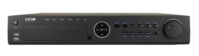 InVid UN1A-32X16-16TB 32 Channels 4K Network Video Recorder with 16 Plug & Play Ports, 4 HD Bays, 16TB UN1A-32X16-16TB by InVid