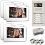 Alpha VKGB2-7-5AF 5 Unit Touchscreen Video Entry Intercom Kit VKGB2-7-5AF by Alpha