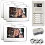 Alpha VKGB2-7-5AS 5 Unit Touchscreen Video Entry Intercom Kit VKGB2-7-5AS by Alpha
