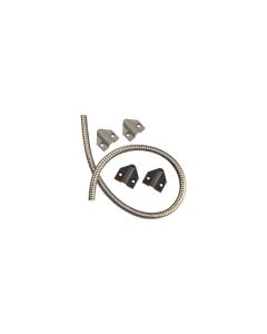 Securitron TSB-C Door Cord with Caps, Gray/Black