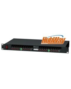 Altronix HubWay16Di 16 Channel Passive UTP Transceiver Hub, Video Up To 750 ft with Isolated Power Supply