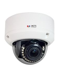 ACTi A85 2 Megapixel Outdoor IR Network Dome Camera, 2.8-12mm Lens