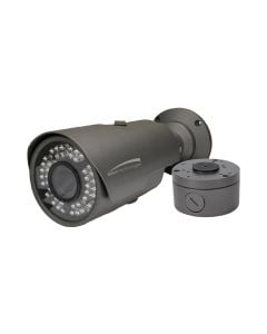 Speco HT7040TM 2MP HD-TVI IR Bullet Camera with Included Junction Box, 2.8-12mm Lens, Dark Gray Housing