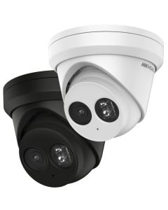 Hikvision DS-2CD2383G2-IU-2.8MM-BLACK 8 Megapixel AcuSense Fixed Turret Network Camera with 2.8mm Lens