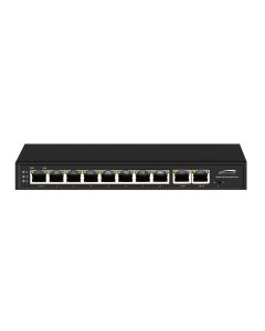 Speco P8S10G Gigabit Network PoE Switches 10-Port Gigabit Network Switch (8 ports PoE, 2 ports uplink)