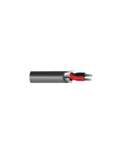 West Penn 454GN0500 2 Conductor 22 AWG Bonded Shield CMR Cable, 500', Green