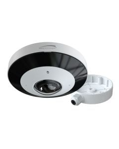 Speco O12MDP4 12MP H.265 IP 360 Mini-Dome Camera with Junction Box, White