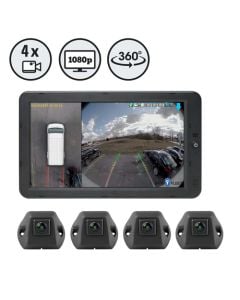 RVS RVS-360-MO Systems Inview 360° HD Quick-Install System Car Dash Camera