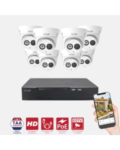 TAA 4MP 8-Camera System with 8-Channel NVR