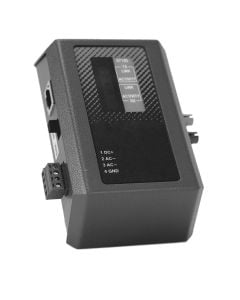 GE Security S714DR-EST1 Fiber Optic 100Base-T Fast Ethernet Data Receiver, Standalone, ST Connector, 1 Fiber, Multimode