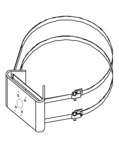American Dynamics ADCDMPOLE Pole Mount Adapter, Use with ADCDMWALL, White
