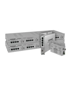 Comnet CLFE4EOC Four-Channel Ethernet Over COAX Extender With Pass-through PoE