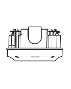 Pelco IMMBB0-EI Outdoor Vandal In-Ceiling Back Box, Gray