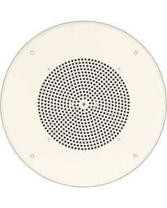 Bogen S86T725PG8WVR Ceiling Speaker Assembly with S86 8" Cone & Recessed Volume Control, Off White