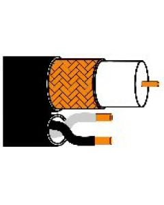 SecurityTronix CCTV CABLEX-500-BLK RG-59 Cable With 18 Gauge 2 Conductor Attached, Black Jacket, 500’ spool
