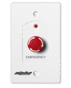 Alpha EPS339 Emergency Mushroom Push Station, Single-Gang Electrical Box