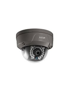 InVid ULT-P4DRIR28B 4 Megapixel Network IR Mini Dome Camera, 2.8mm Lens, Black