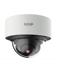 InVid ELEV-P8DRXIR28 8 Megapixel IP Plug & Play Outdoor Dome Camera, 82’ IR Range 2.8mm lens
