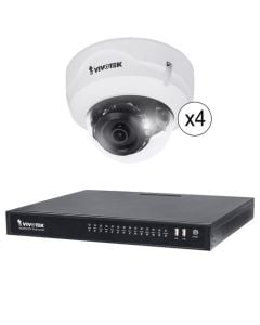 Vivotek ND8322P-2TB-4FD3AV 8 Channel 1080p NVR with 2TB HDD and 4 1080p Outdoor Network Dome Cameras